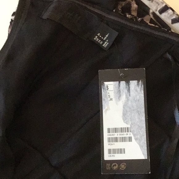 Ruched, Animal Print, One Shoulder Dress - Picture 6 of 6